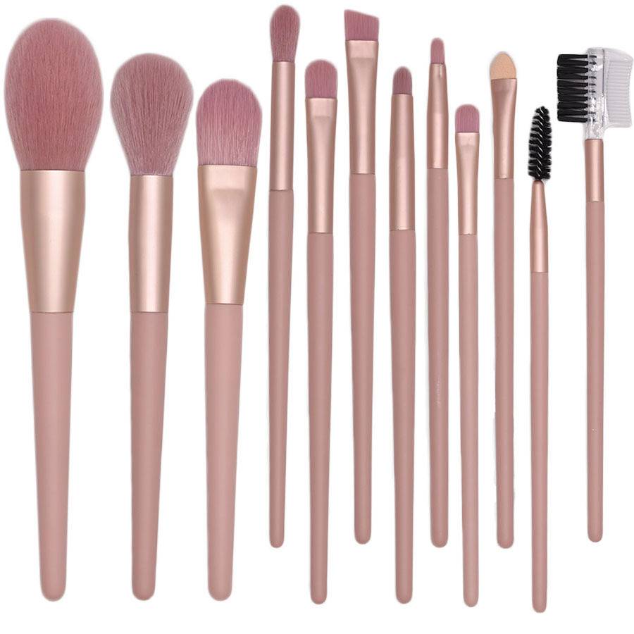 Cosmetics Makeup Brush Set Label Sale Wholesale  Oem Customized  Pink